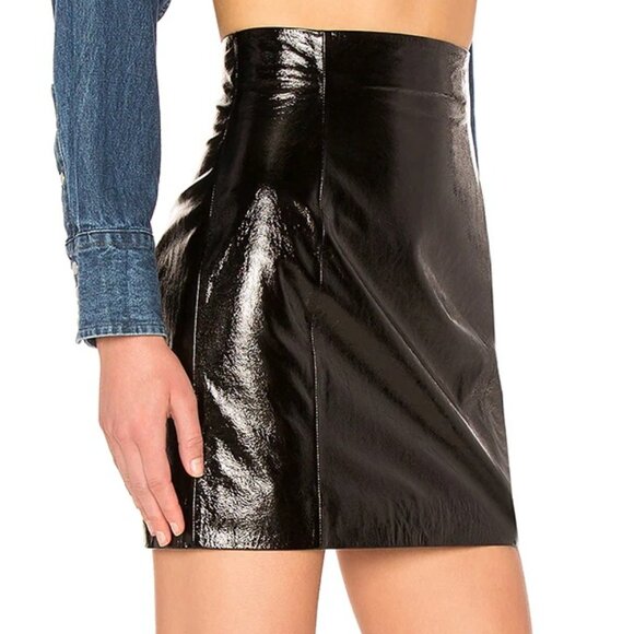 💥HOT ITEM💥PALMER GIRLS X MISS SIXTY Genuine Leather High Waisted Mini Skirt - Picture 6 of 16